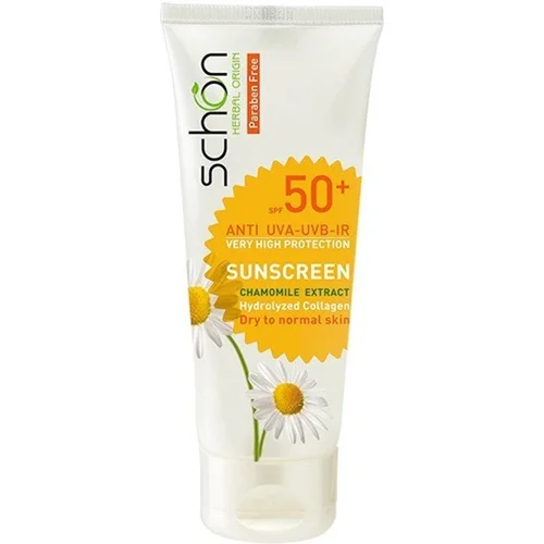 کرم ضد آفتاب SPF50 شون بدون رنگ پوست نرمال تا خشک