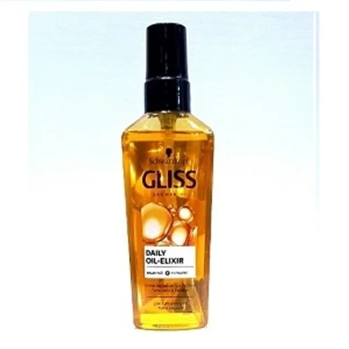 روغن مو آرگان گلیس (GLISS) حاوی ویتامین E  روغن اکسیر ، نرم کننده و درخشان کننده مو حجم 75 میل